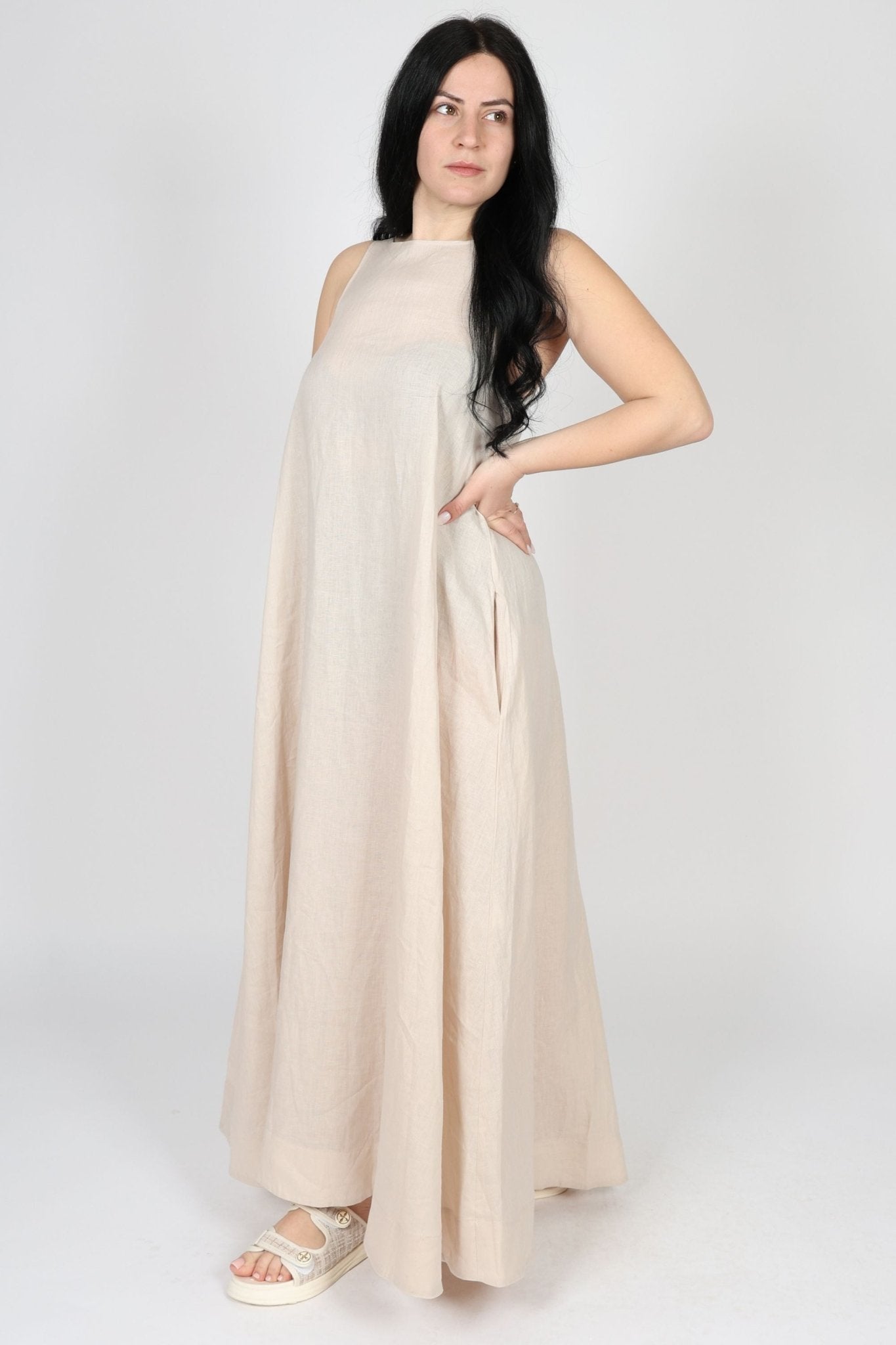 Dress, Beige
