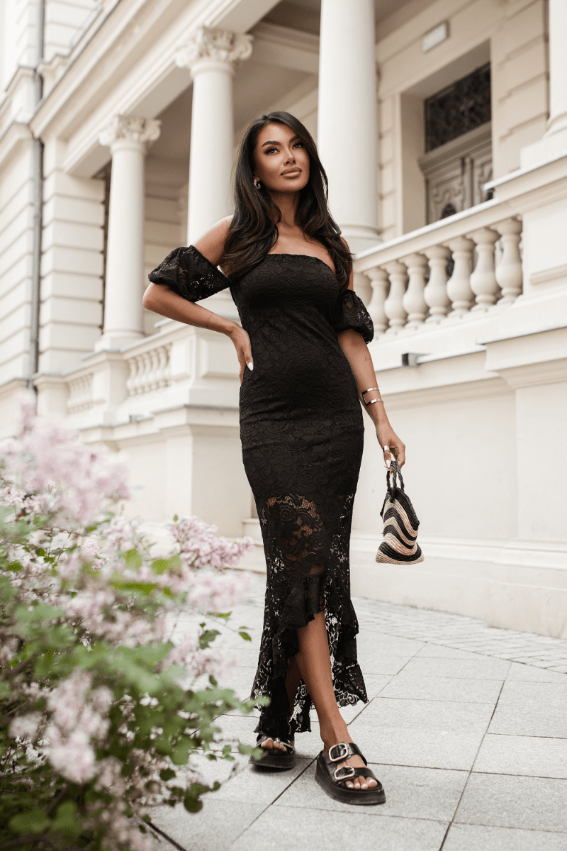 Рокля CALMA - черна LaBalancia Roberto Fashion Store Dress 5907378522774 M