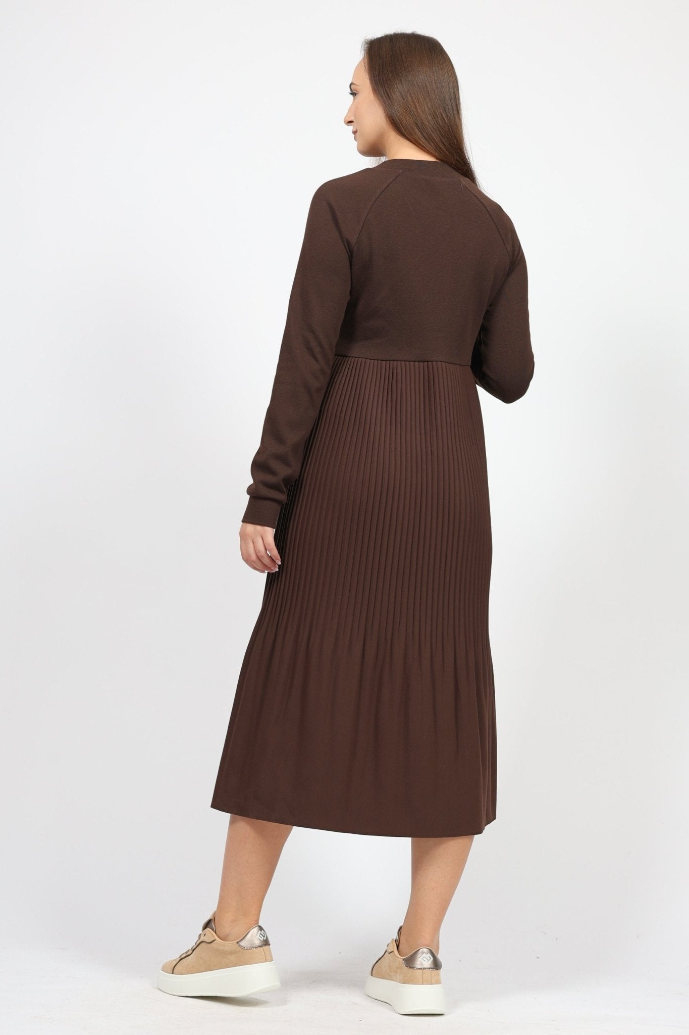 Рокля, Кафяв Roberto Fashion Roberto Fashion Store One piece ESP3010DRSBRWCLF36 36 Кафяв