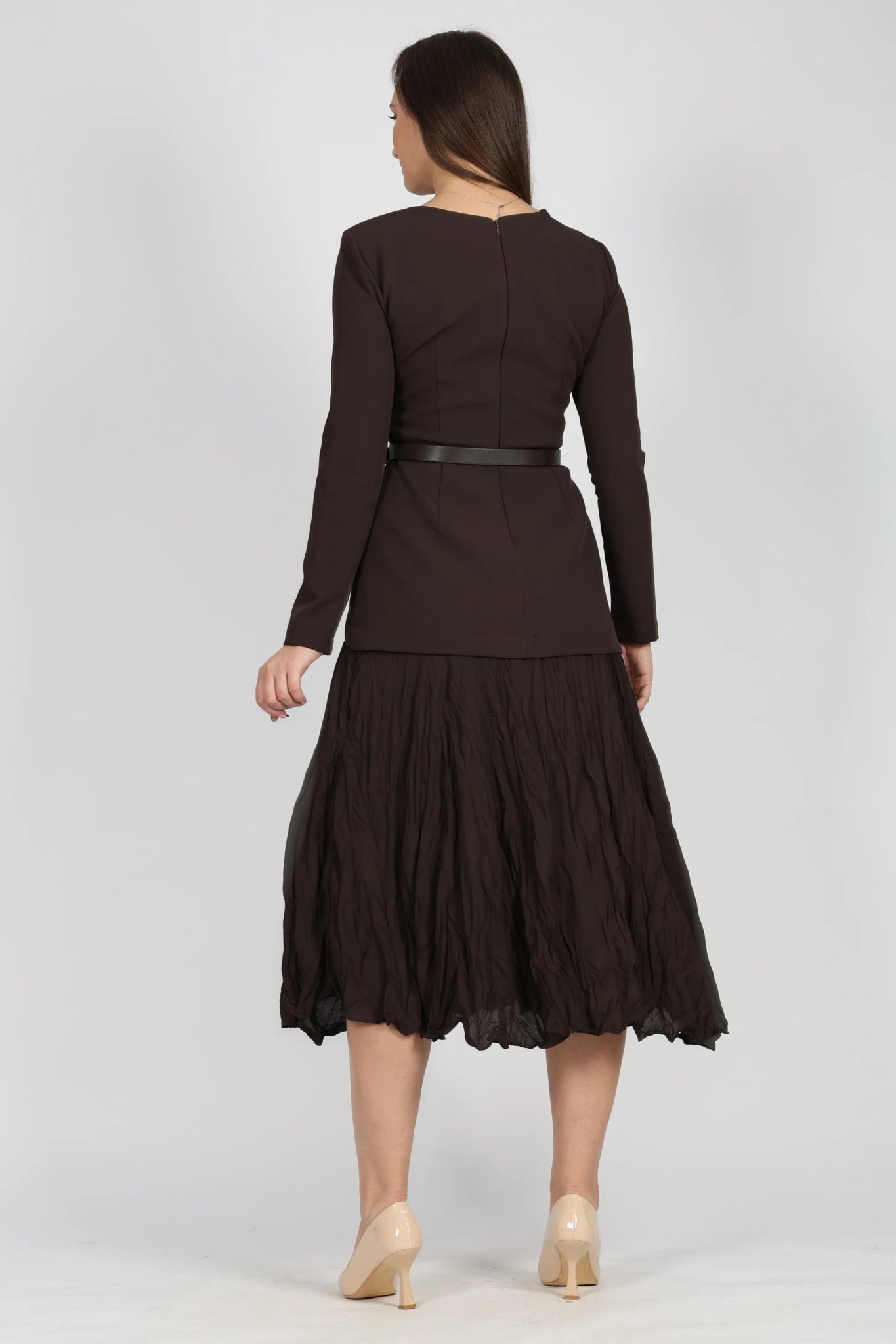 Рокля, Кафяв Setre Roberto Fashion Store One piece STR0612DRSBRWLNG36 36