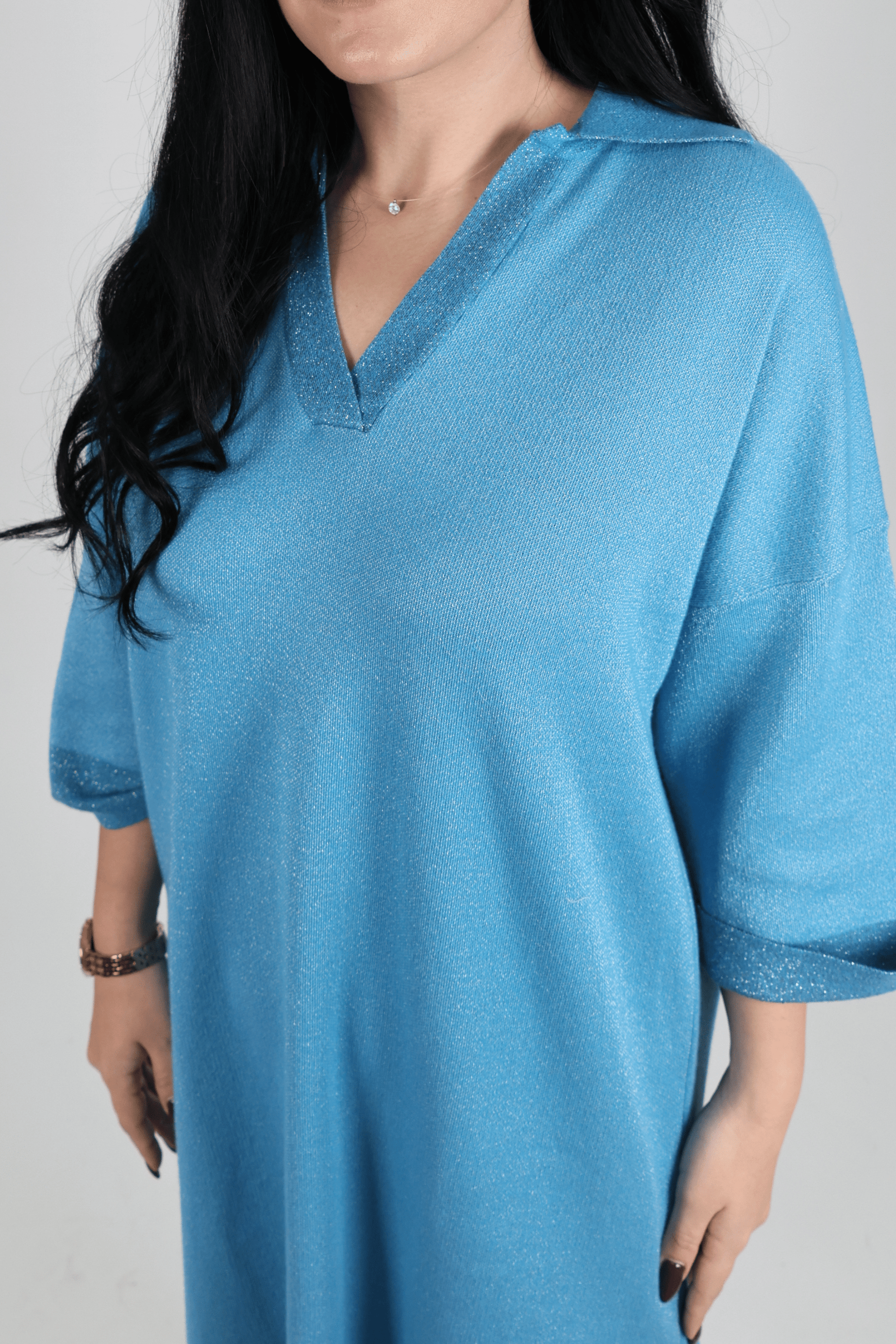 Рокля, Син Roberto Fashion Store Dress 4D5E6F S INTL Blue