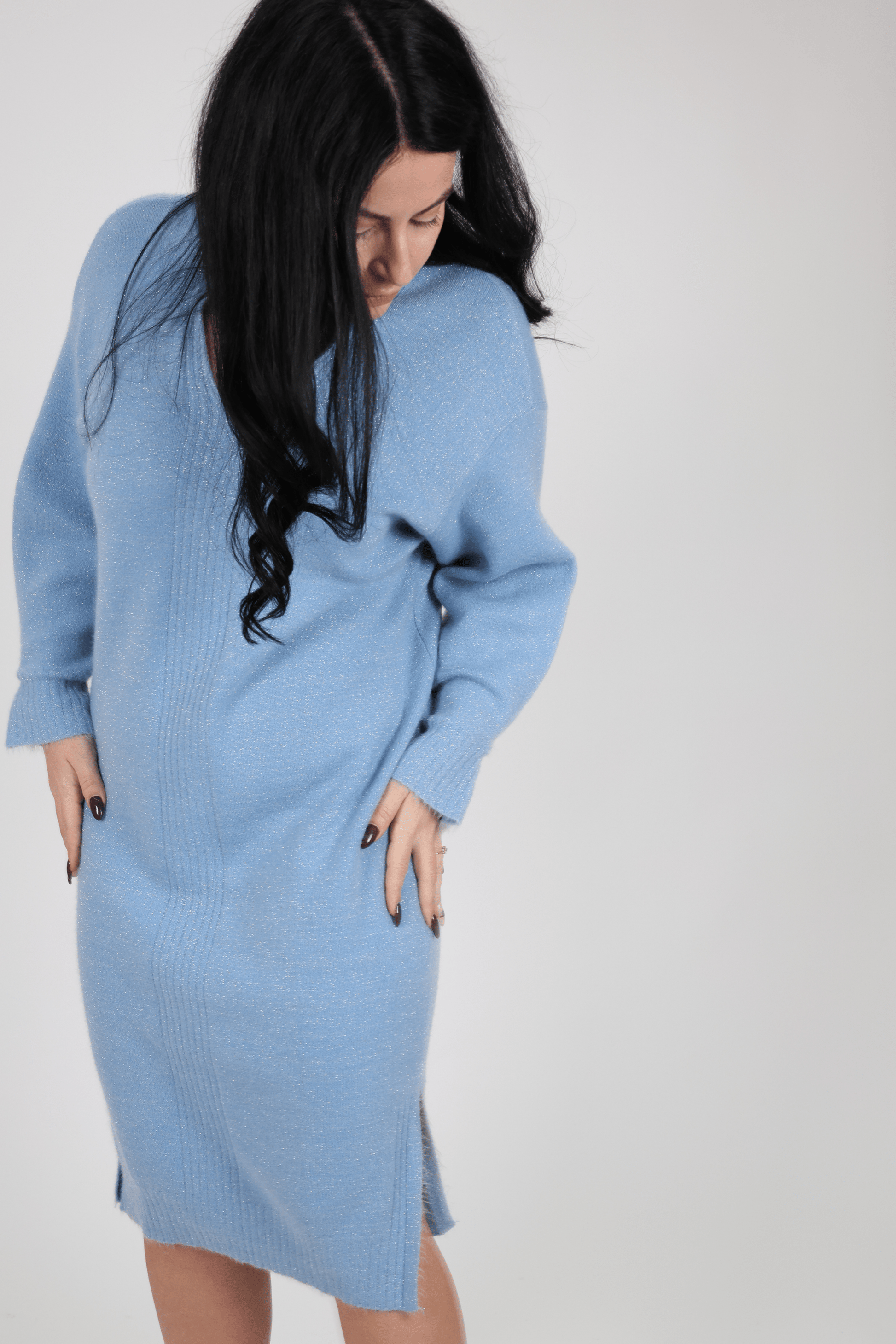 Рокля, Син Roberto Fashion Store Dress 3M4N5O S INTL Blue