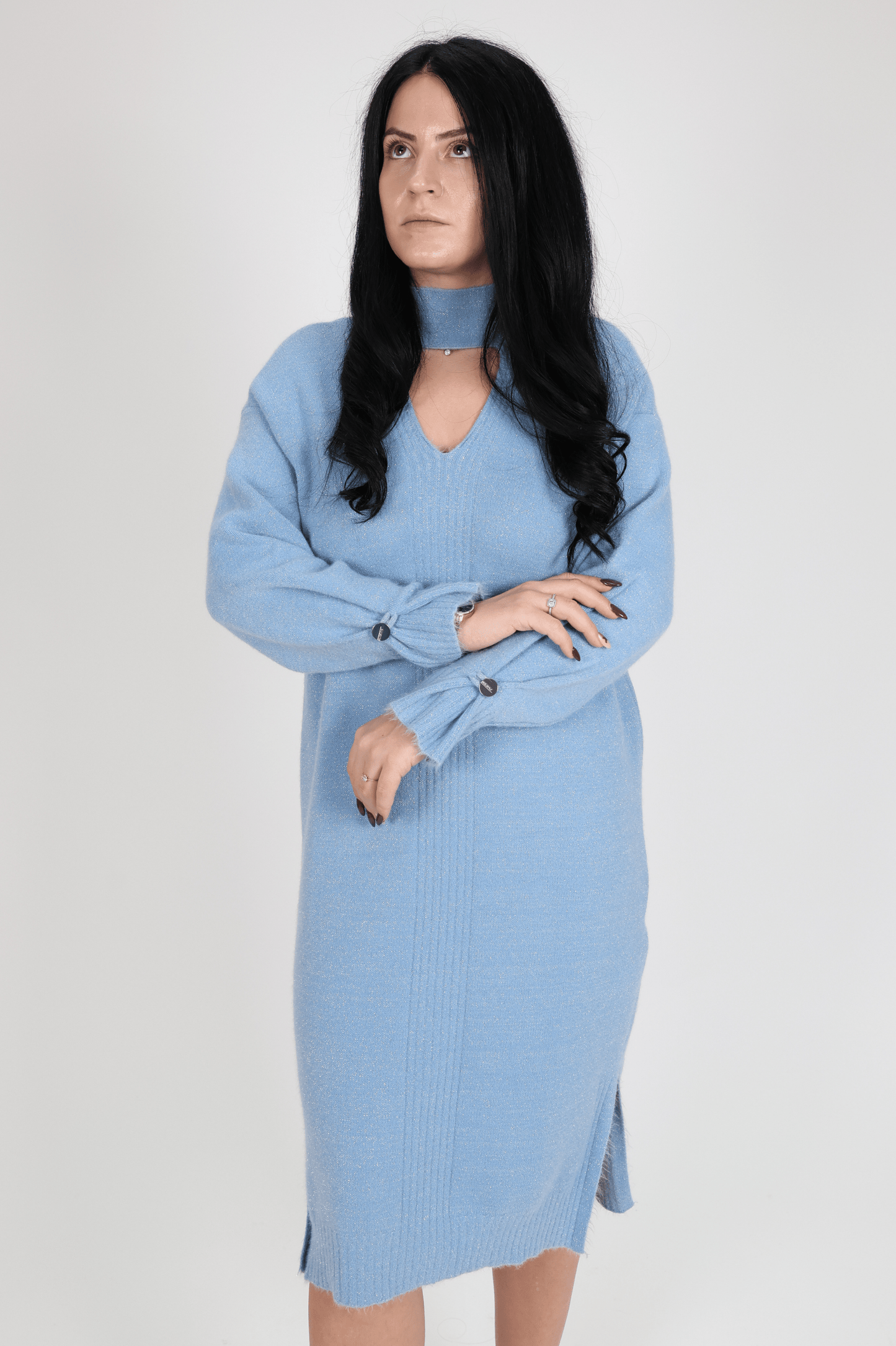 Рокля, Син Roberto Fashion Store Dress 3M4N5O S INTL Blue