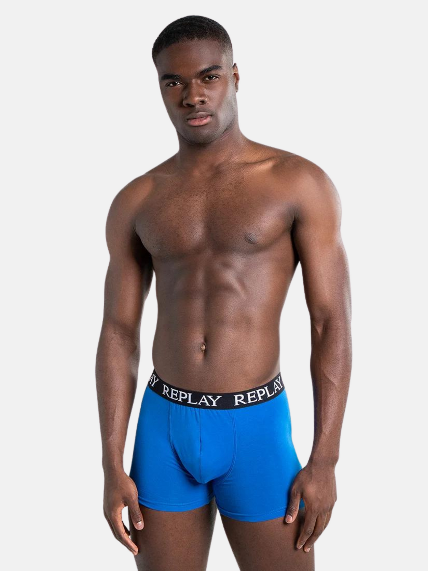 Men's Boxer Briefs Set, Replay, Black, Blue, Navy, Red & Grey