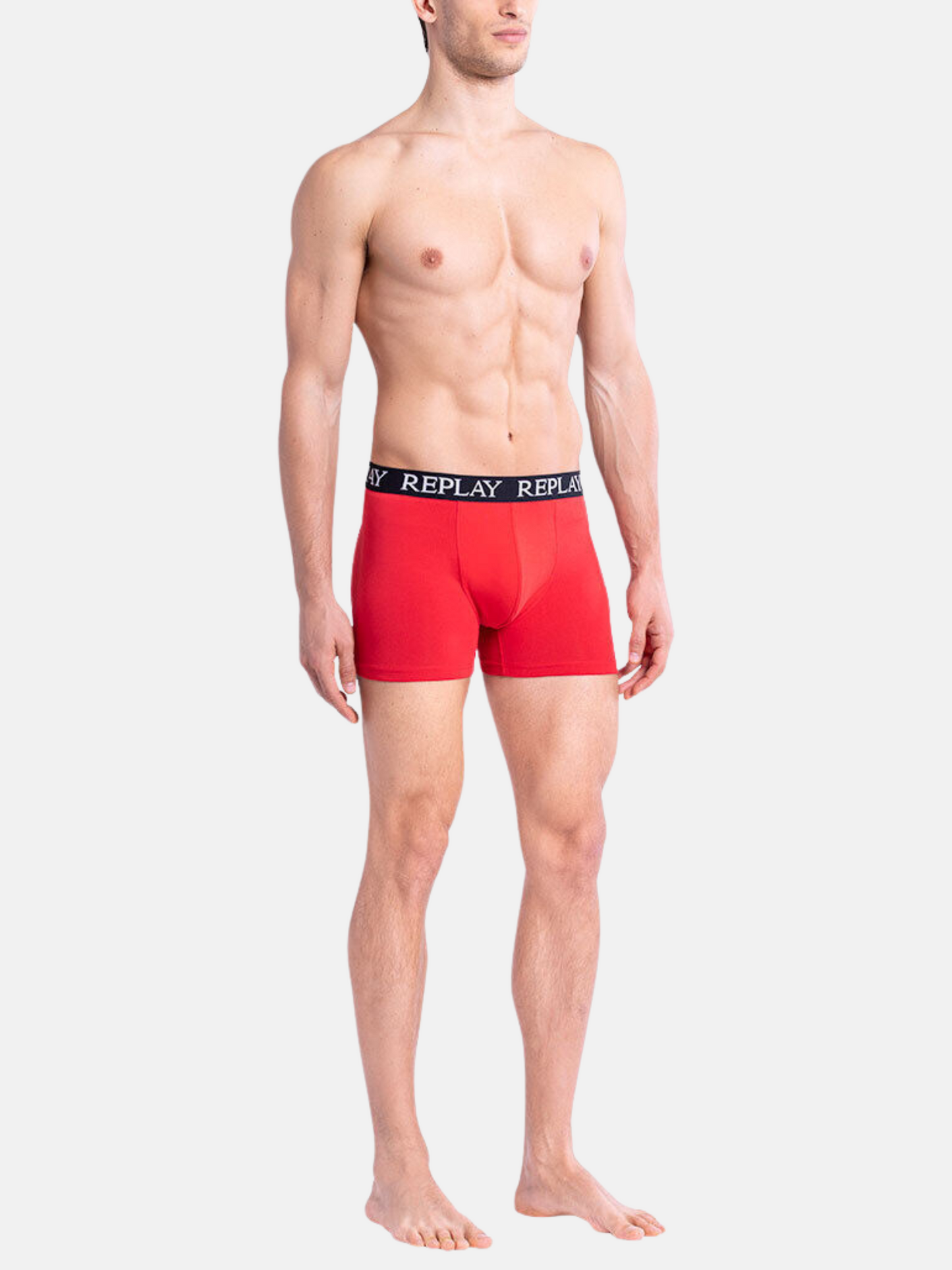 Men's Boxer Briefs Set, Replay, Black, Blue, Navy, Red & Grey