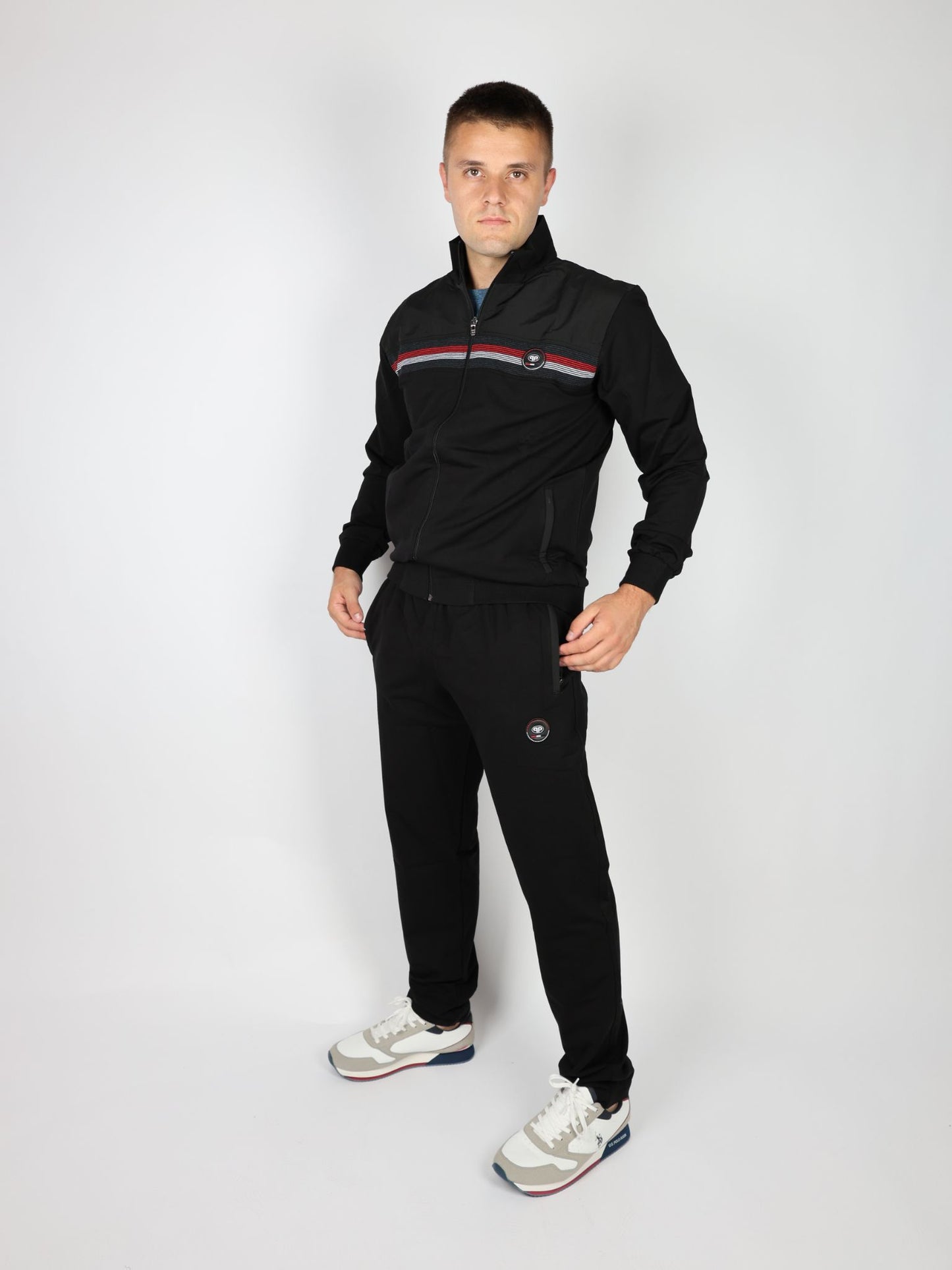 Men's Tracksuit, Piyera, Black & Blue