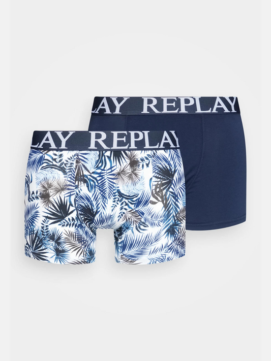 Men's Boxer Briefs Set, Replay, Blue