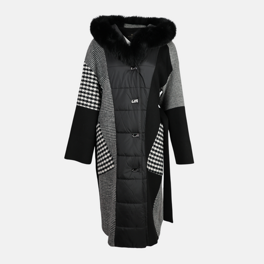 Women's Coat, Roberto Fashion, Black