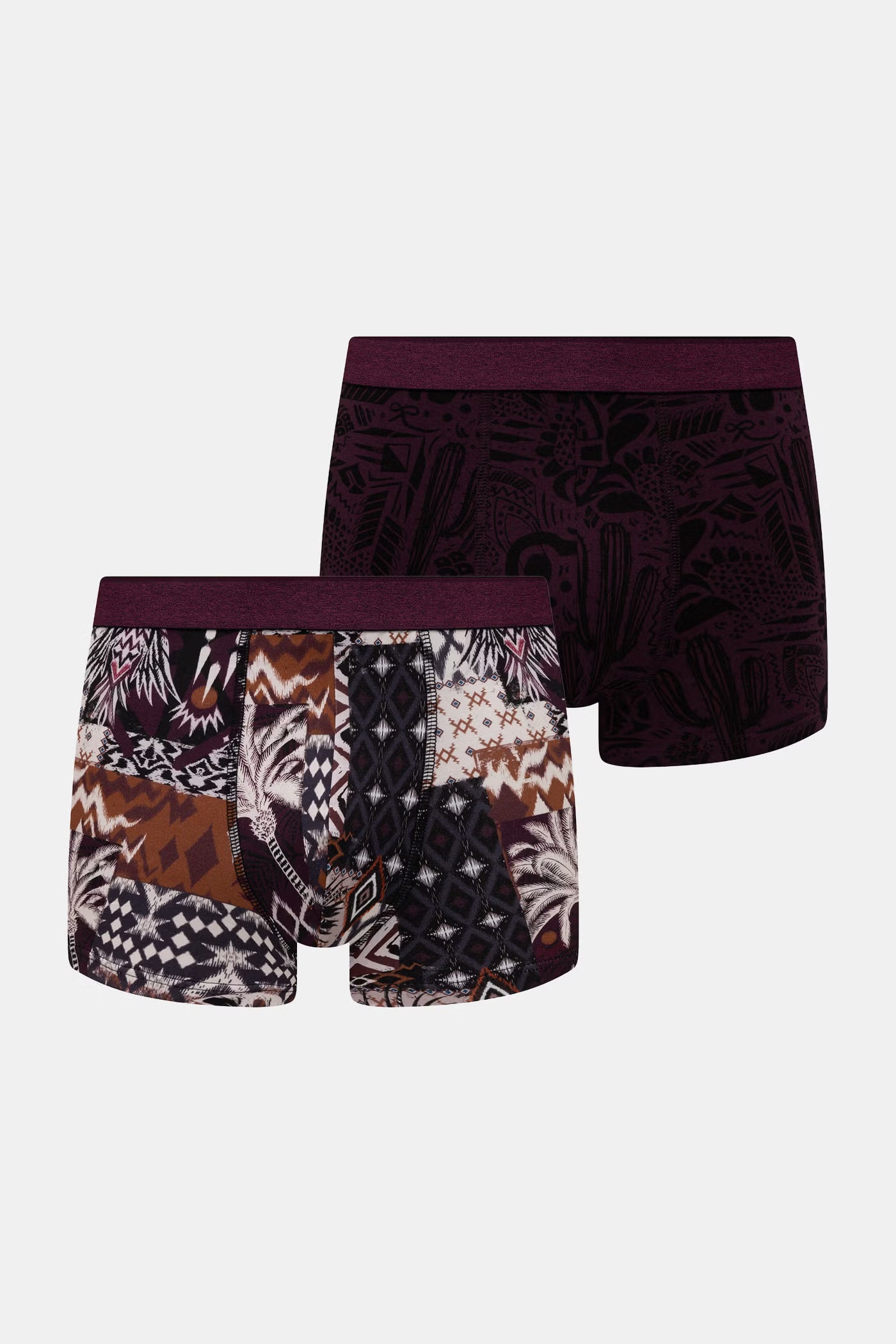 Herren Baumwollboxershorts in Schwarz – Packung mit 2 Stück