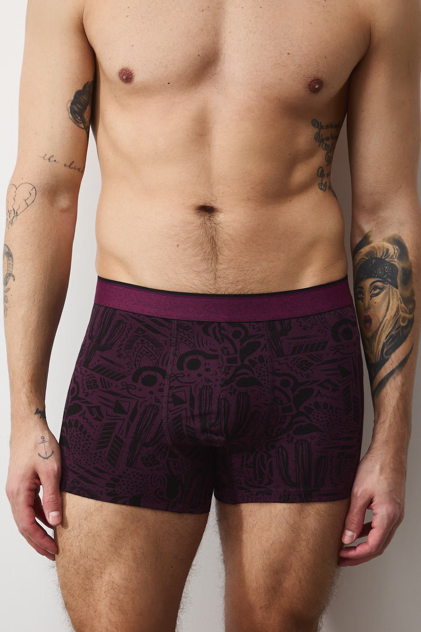 Herren Baumwollboxershorts in Schwarz – Packung mit 2 Stück