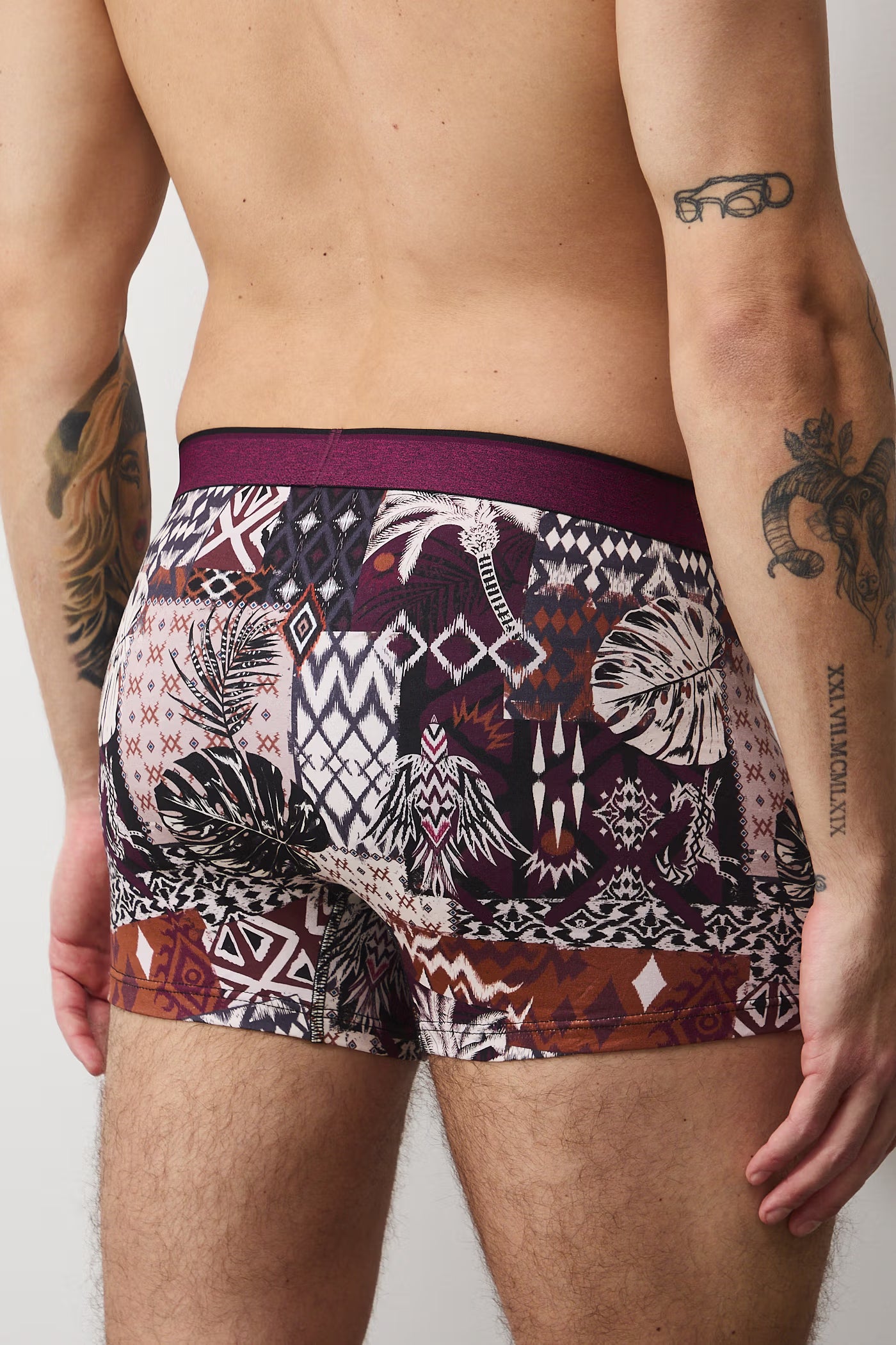 Herren Baumwollboxershorts in Schwarz – Packung mit 2 Stück