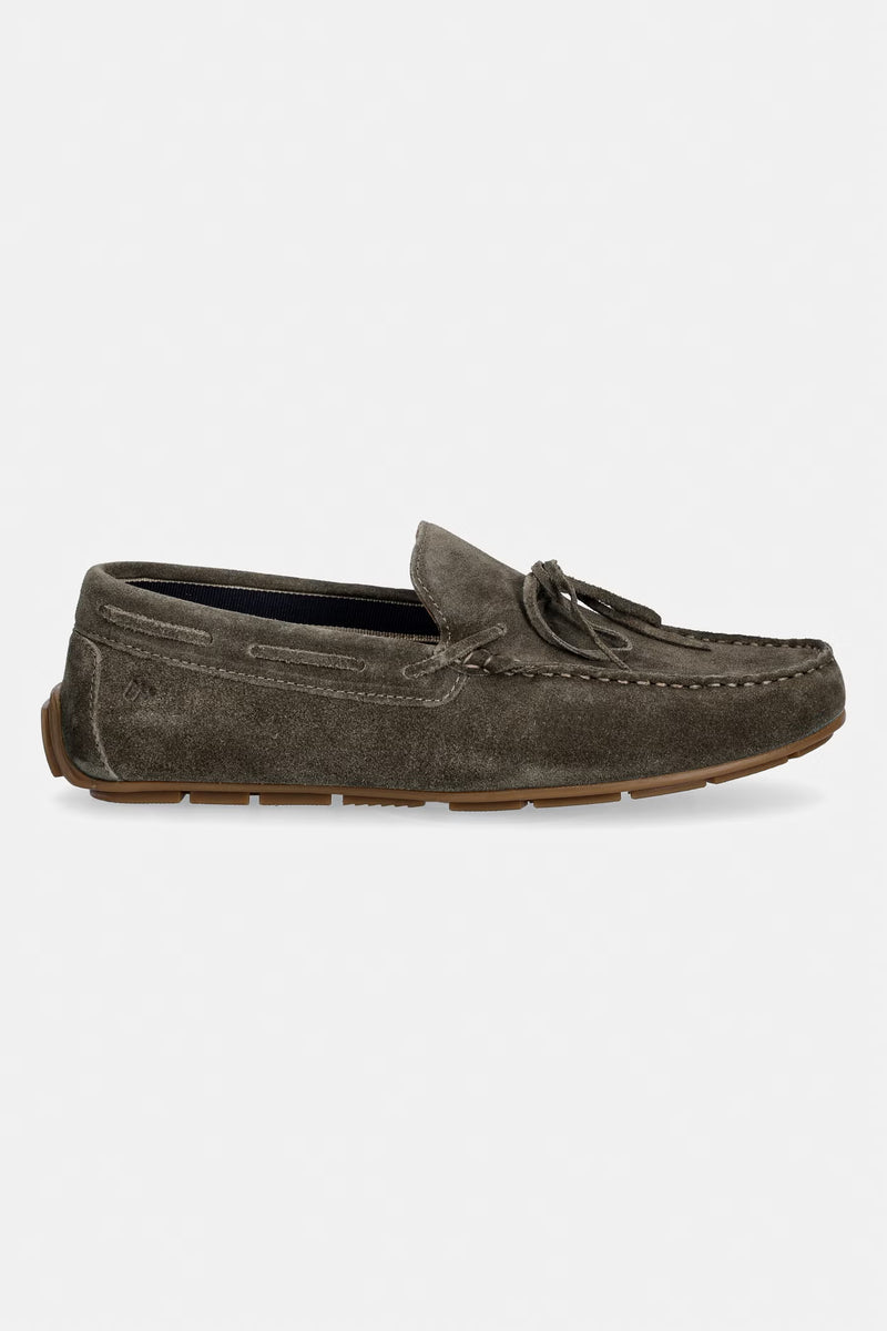 Mocassins masculinos verde-acastanhados "Roberto Sabbia"