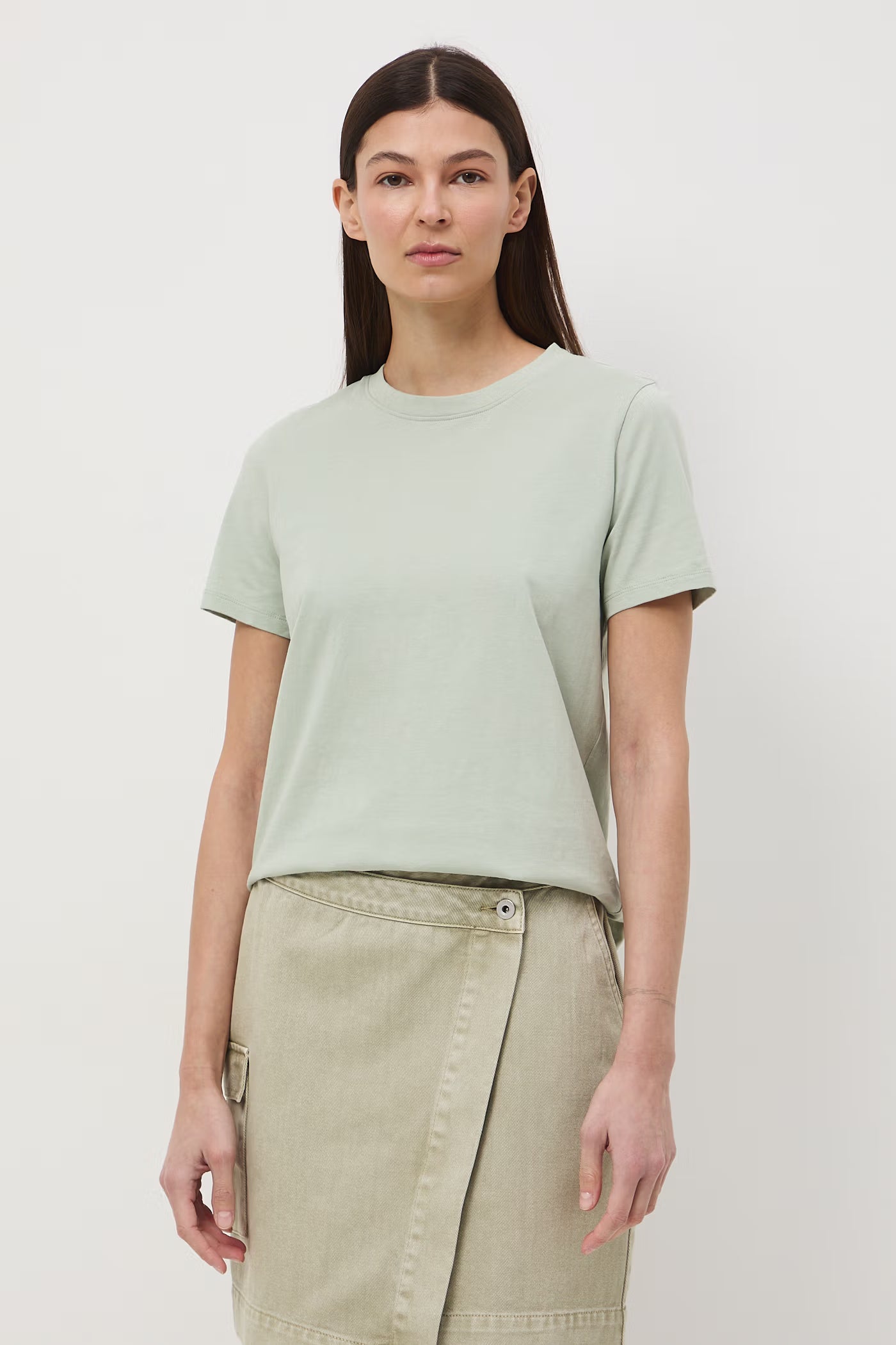 Women's cotton green t-shirt 100% cotton