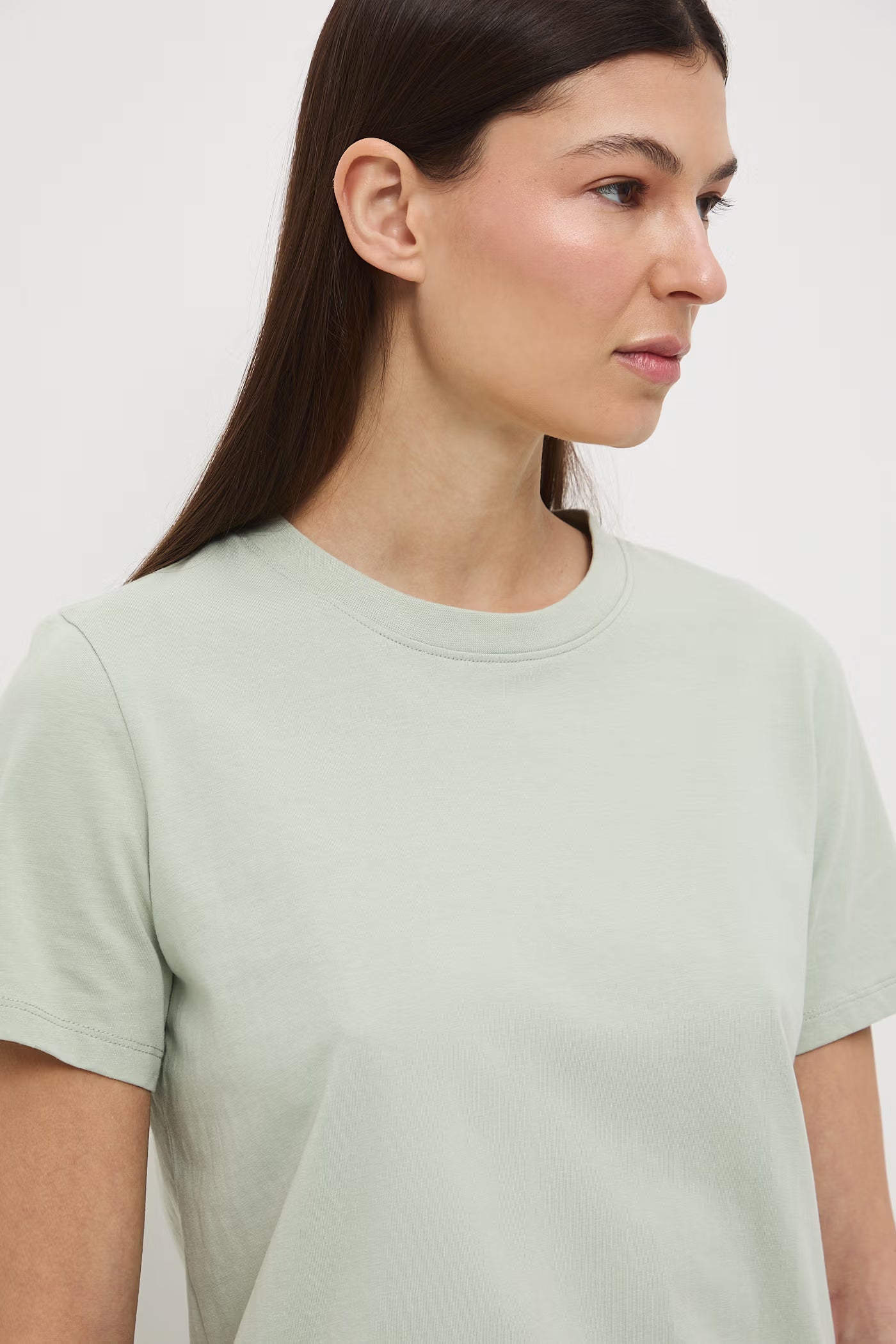 Women's cotton green t-shirt 100% cotton