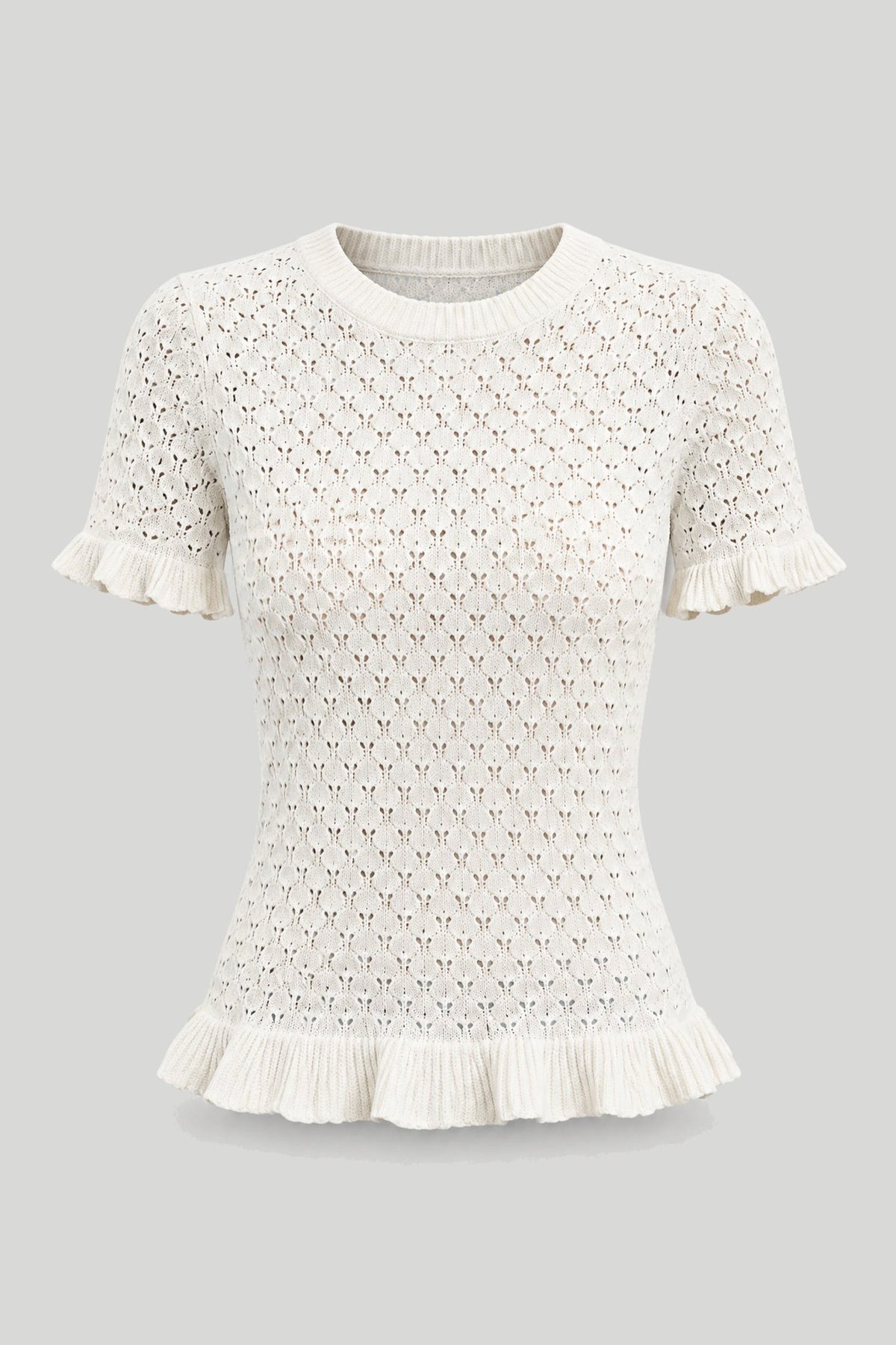 Бежова дамска тениска слим кройка от 100% памук Medicine Roberto Fashion Store T-shirt RW26-TSD204-01X-XS XS