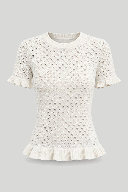Бежова дамска тениска слим кройка от 100% памук Medicine Roberto Fashion Store T-shirt RW26-TSD204-01X-XS XS