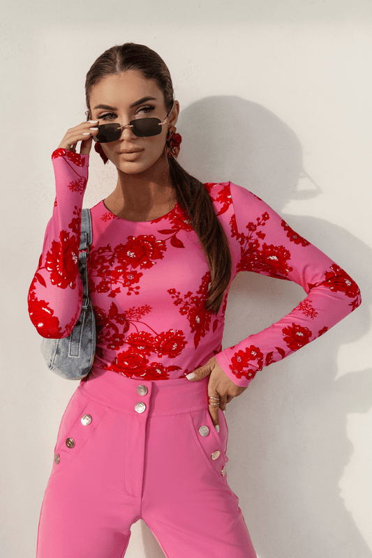 Блуза SHIRA с дълъг ръкав – капри, 95% вискоза, еластична LaBalancia Roberto Fashion Store Set 5907378518302 XS/S