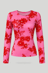 SHIRA Long-sleeve top – capri, 95% viscose, elastic