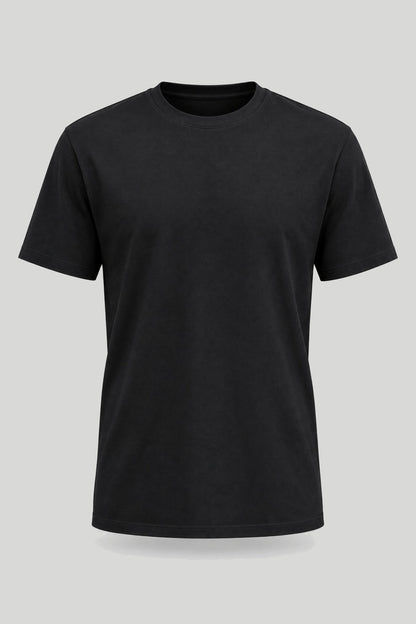Черна мъжка базова тениска от памук с еластан Medicine Roberto Fashion Store T-shirt RW26-TSM013-99X-S S