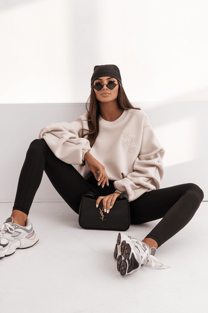 Дамска блуза REMY - бежова, памук с еластан, универсален размер LaBalancia Roberto Fashion Store Set 5907378518845 UNI