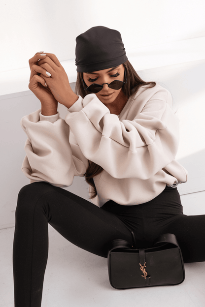 Дамска блуза REMY - бежова, памук с еластан, универсален размер LaBalancia Roberto Fashion Store Set 5907378518845 UNI