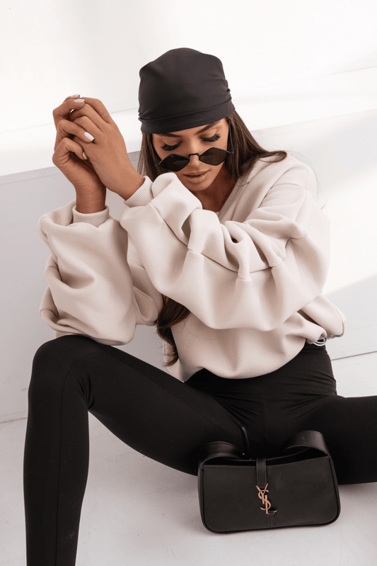 Дамска блуза REMY - бежова, памук с еластан, универсален размер LaBalancia Roberto Fashion Store Set 5907378518845 UNI