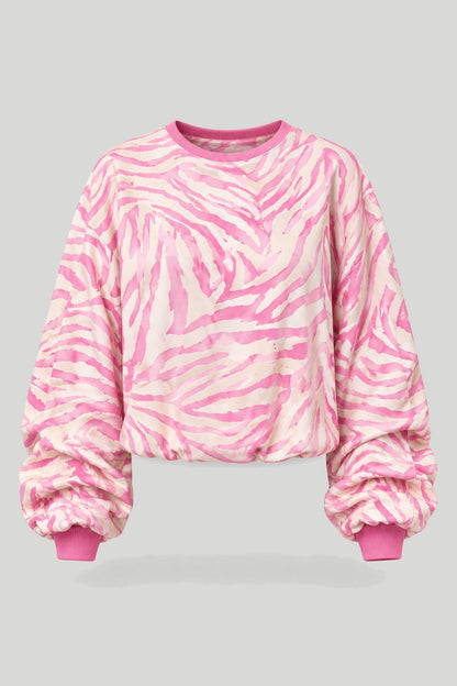 Дамска блуза REMY - принт розова зебра LaBalancia Roberto Fashion Store Shirt 5907378521395 UNI