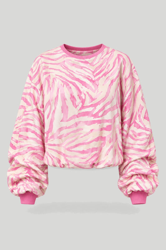 Dámská halenka REMY - tisk růžová zebra – снимка на продукта