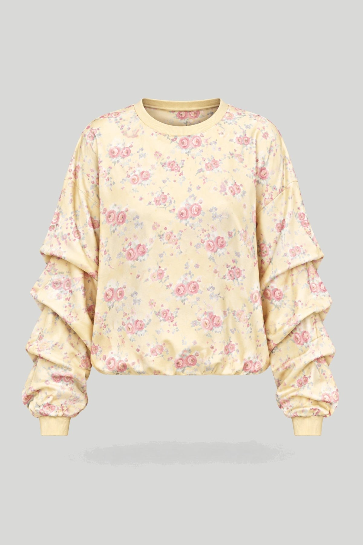 Дамска блуза REMY с принт жълти цветя - жълта LaBalancia Roberto Fashion Store Shirt 5907378521371 UNI