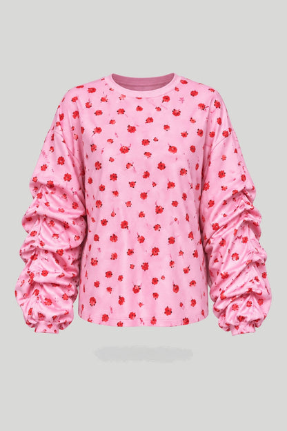 Дамска блуза REMY, тениска с принт цветя, розова LaBalancia Roberto Fashion Store Shirt 5907378521388 UNI