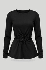 Blouse femme ROSIE, noir, modèle élégant