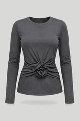 Blouse femme ROSIE – gris graphite, modèle élégant