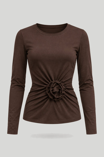 Дамска блуза ROSIE – кафява, елегантен модел LaBalancia Roberto Fashion Store Set 5907378525409 XS