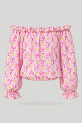 Blusa donna tipo "Spagnola" MIA - Limoni Rosa