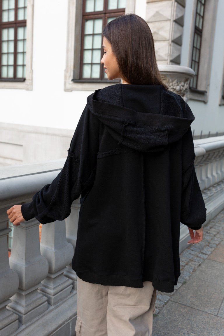 Дамска черна жилетка от вискоза за ежедневието, универсален размер LaBalancia Roberto Fashion Store Sweater 5907378501731 S/M