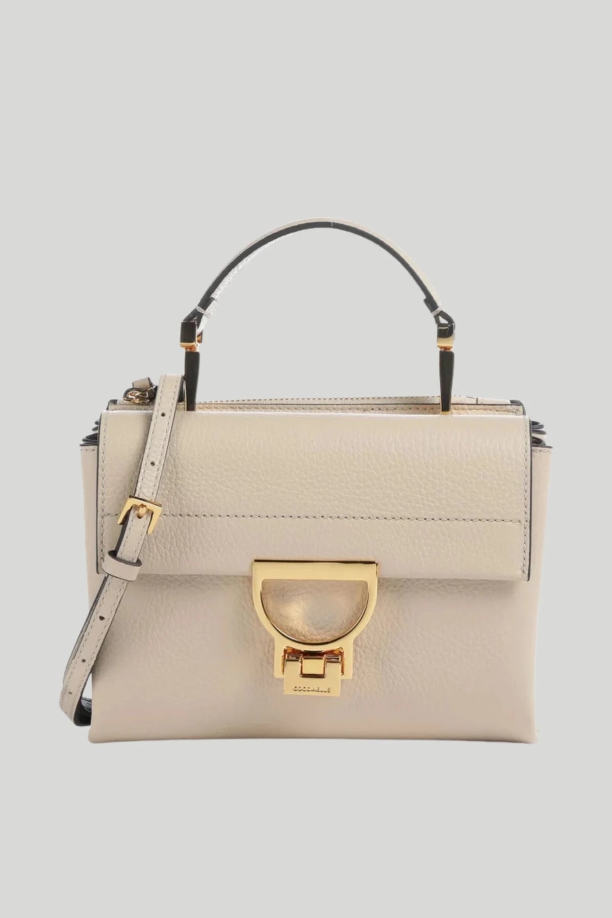 Дамска кожена чанта през рамо Coccinelle Arlettis, бежова Coccinelle Roberto Fashion Store Bag E1MD555B701-N64-TU One Size