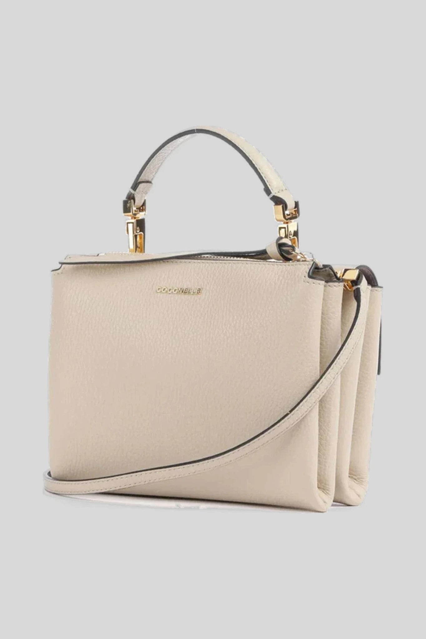 Дамска кожена чанта през рамо Coccinelle Arlettis, бежова Coccinelle Roberto Fashion Store Bag E1MD555B701-N64-TU One Size
