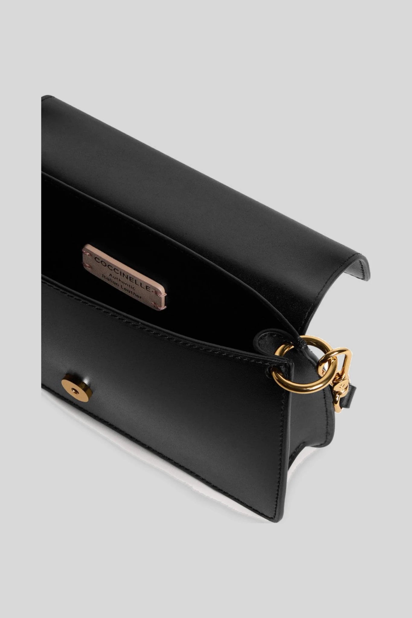 Дамска кожена чанта през рамо Coccinelle C-ME Calf & Marble, черна Coccinelle Roberto Fashion Store Bag E5U4G270101-001-TU One Size