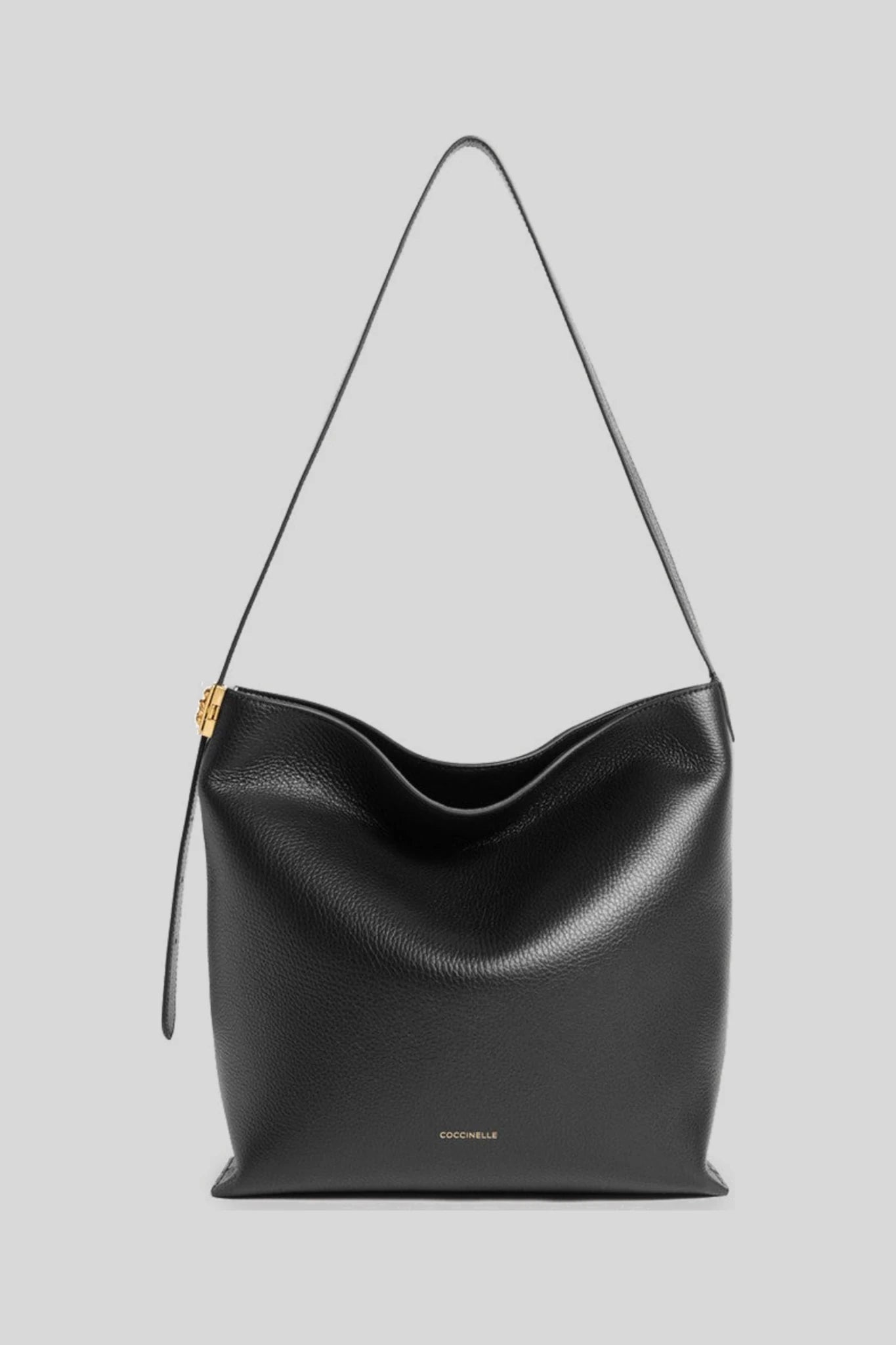Дамска кожена чанта през рамо Coccinelle C-ME Lock, черна Coccinelle Roberto Fashion Store Bag E1U4K130201-001-TU One Size