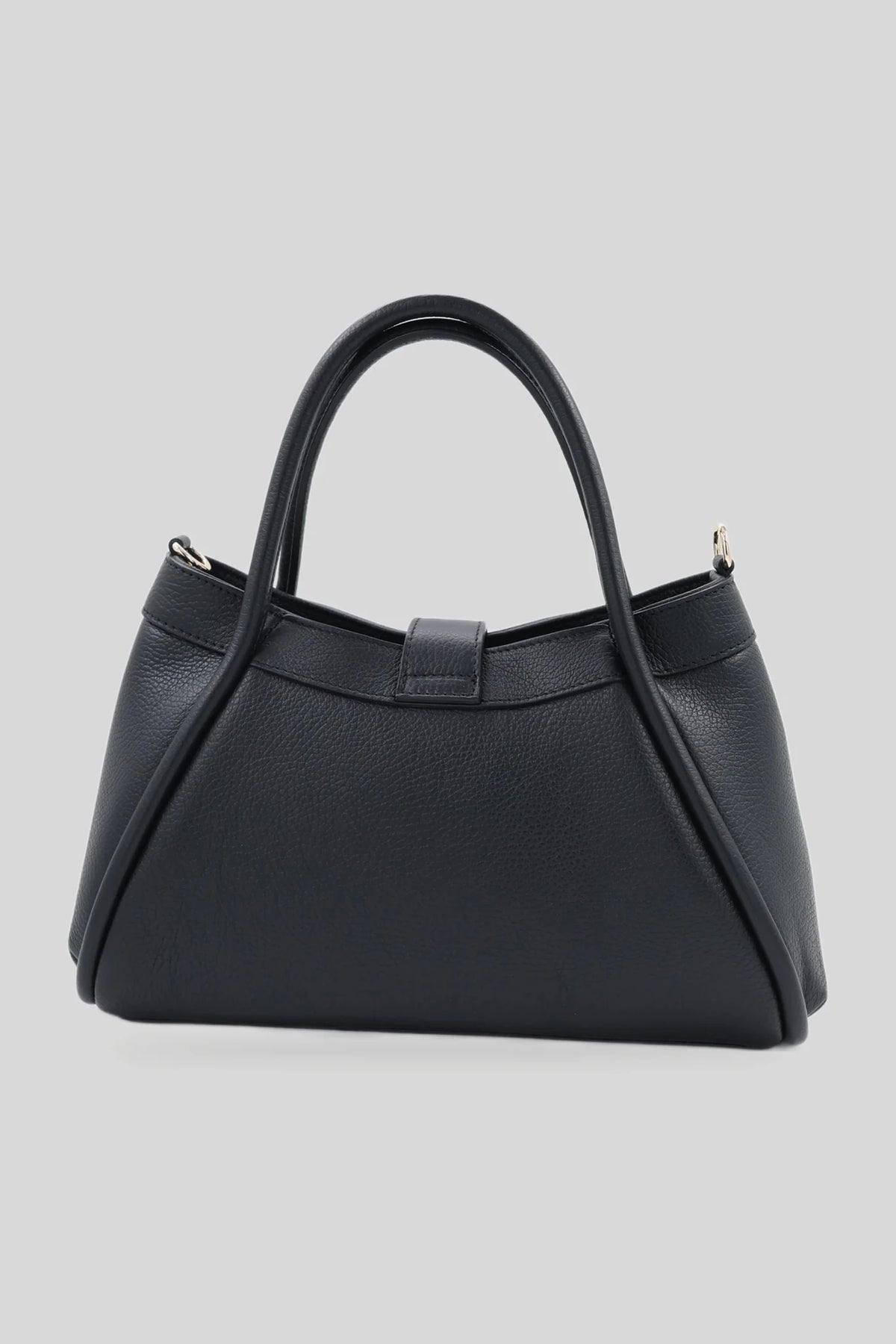 Damska skórzana torba z długimi uchwytami w kolorze czarnym - skóra naturalna Dollaro Roberto&Co Roberto Fashion Store Bag AVI2009BAGBLKTOT One Size INTL