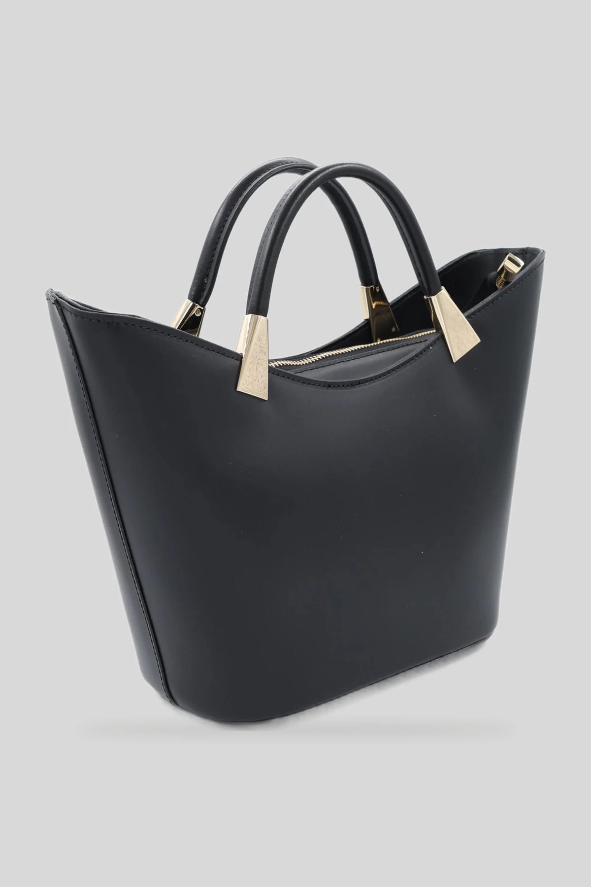 Damska skórzana torba typu shopper w kolorze czarnym - skóra naturalna Ruga Roberto&Co Roberto Fashion Store Bag AVI2309BAGBLKTOT One Size INTL