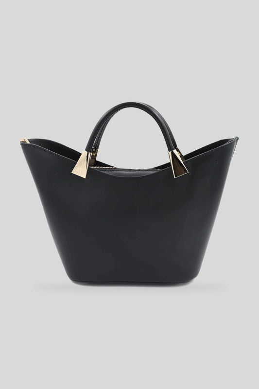 Дамска кожена чанта тип шопър в черно - естествена кожа Ruga Roberto&Co Roberto Fashion Store Bag AVI2309BAGBLKTOT One Size INTL
