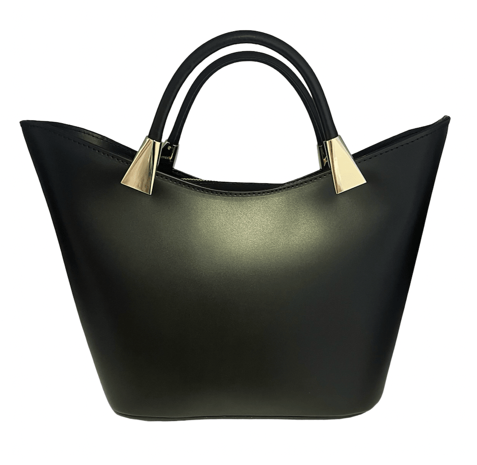 Дамска кожена чанта тип шопър в черно - естествена кожа Ruga Roberto&Co Roberto Fashion Store Bag AVI2309BAGBLKTOT One Size INTL