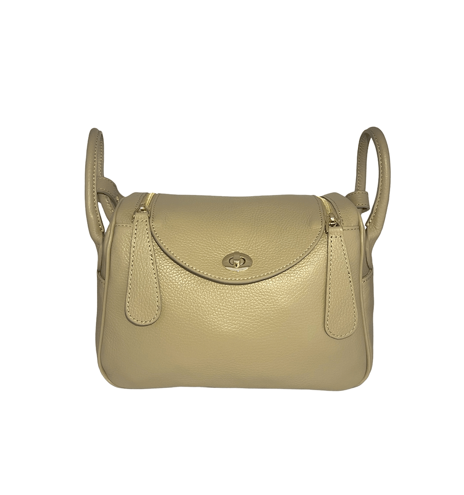 Дамска кожена чанта за рамо в бежово - естествена кожа Dollaro Roberto&Co Roberto Fashion Store Bag AVI1109BAGBEICRS One Size INTL