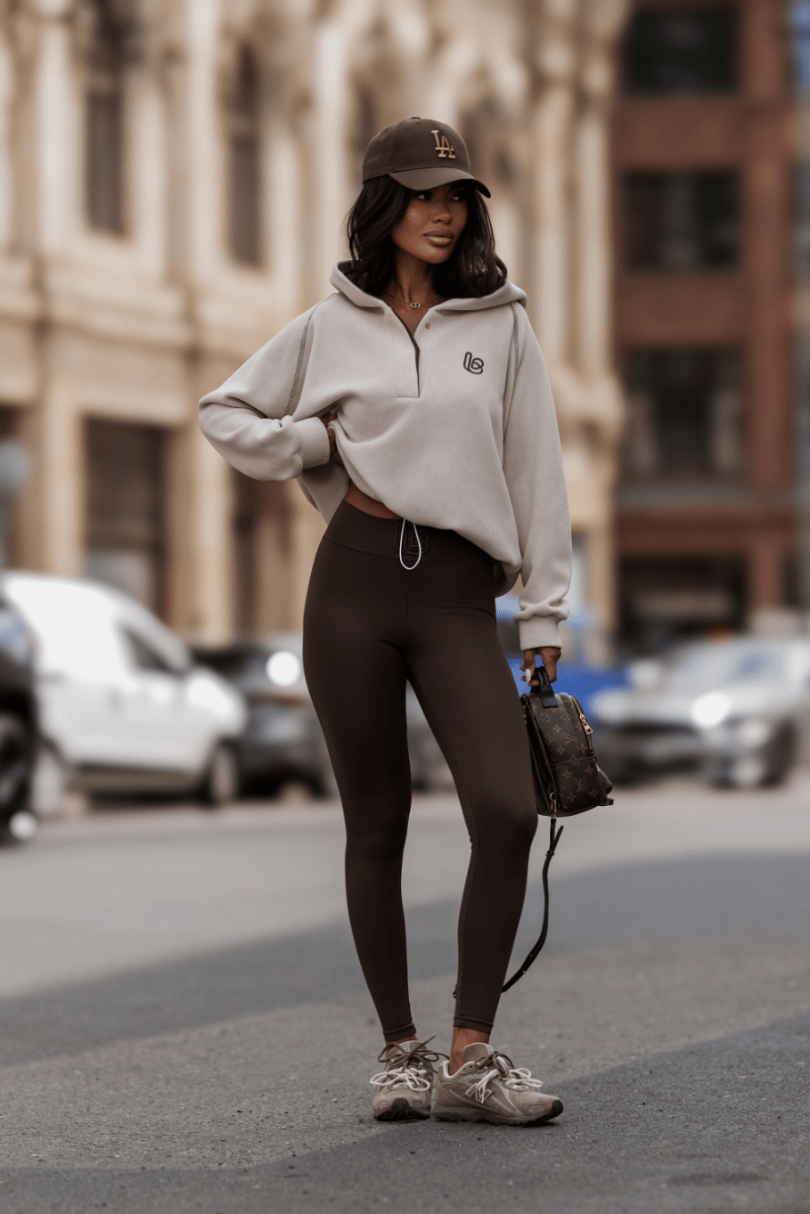 Дамска поларена блуза LOOM - бежово и кафяво LaBalancia Roberto Fashion Store Set 5907378523672 UNI