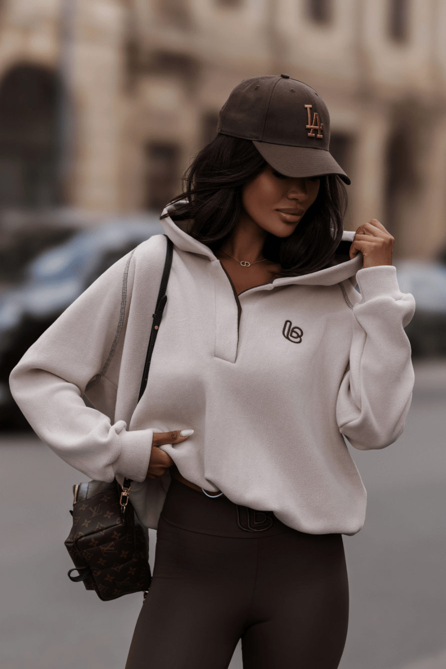 Дамска поларена блуза LOOM - бежово и кафяво LaBalancia Roberto Fashion Store Set 5907378523672 UNI