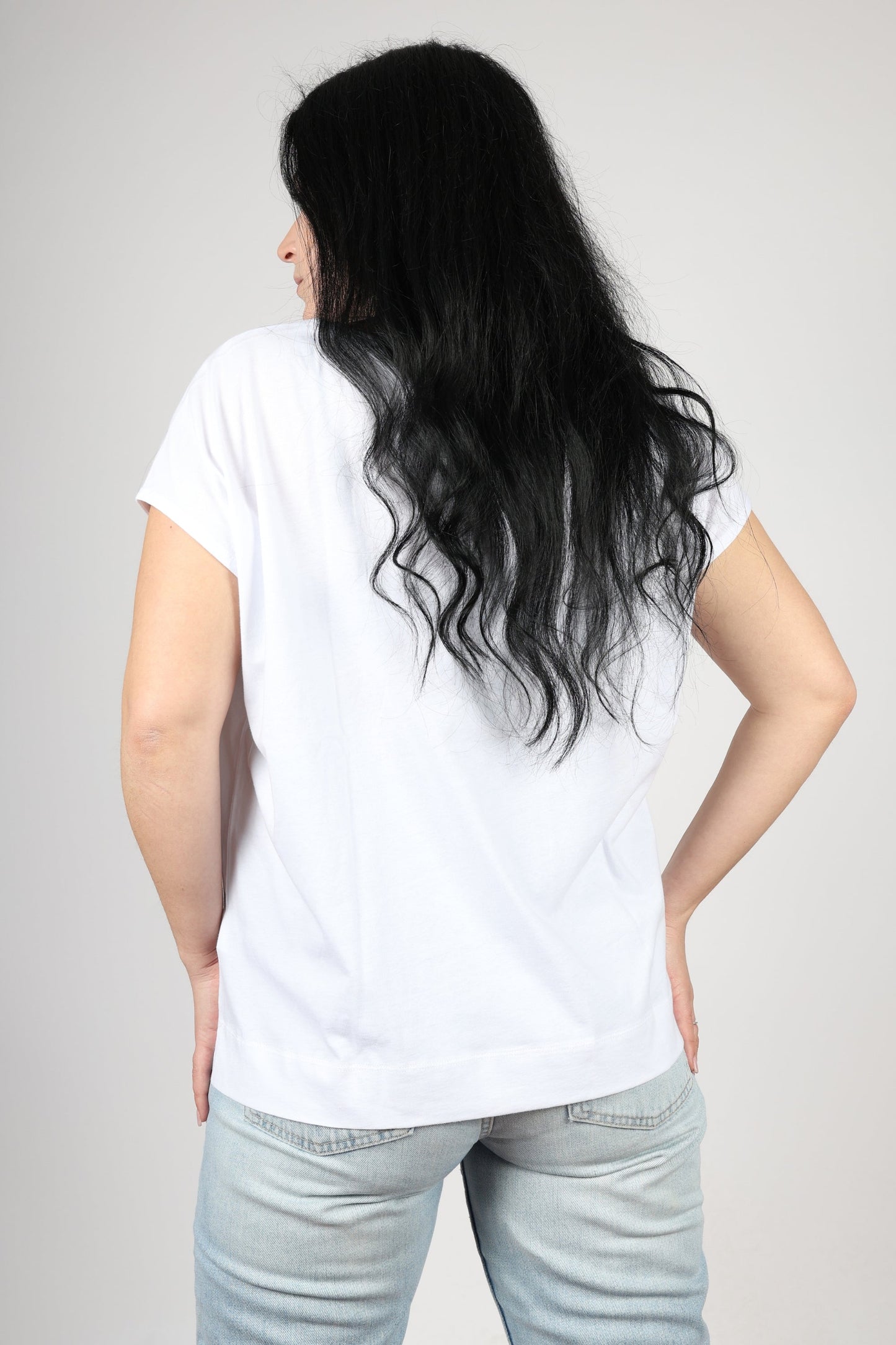 Дамска Тениска, Бял Roberto Fashion Store T-shirt XWR008JS31700001 White XL