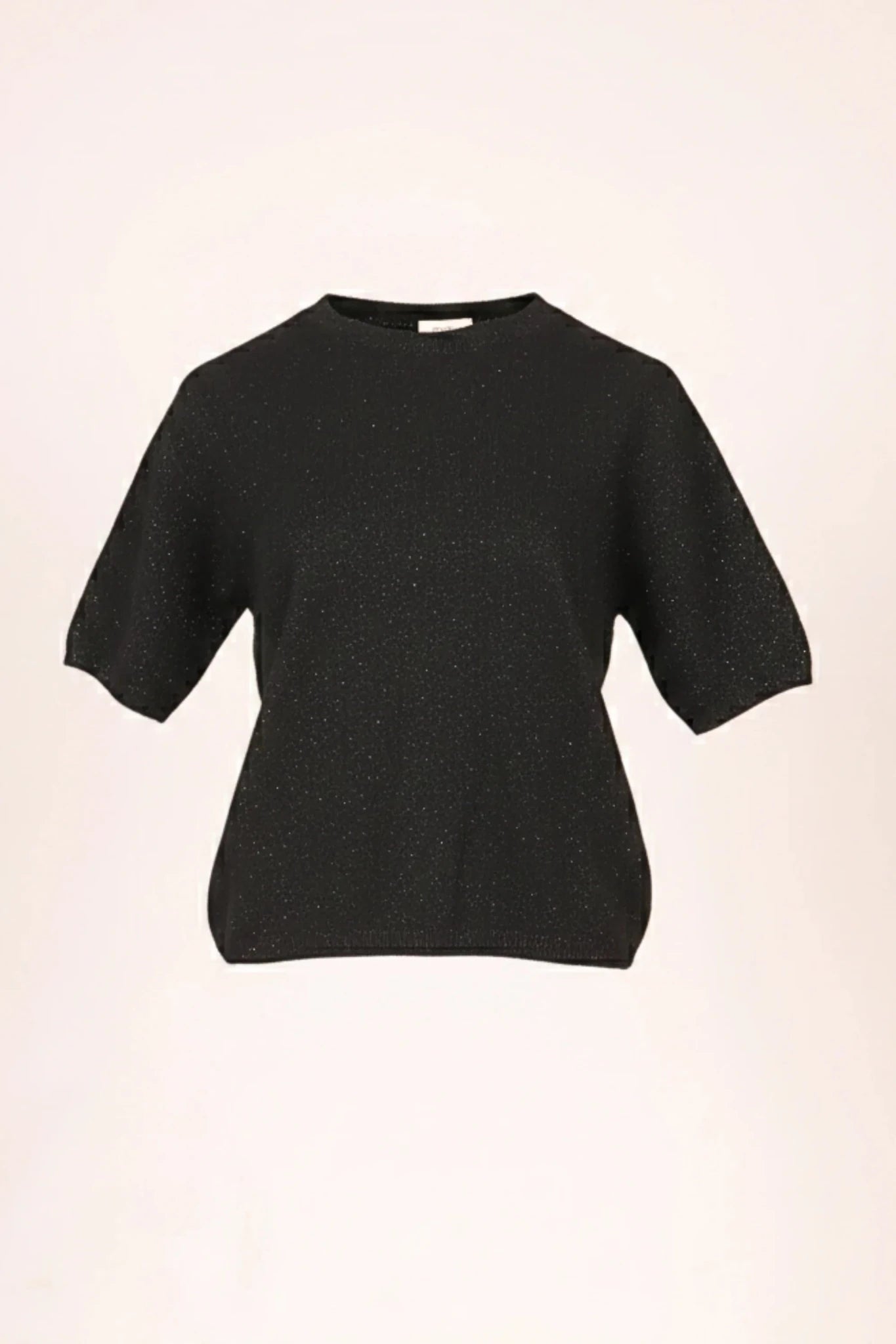 Дамски Блестящ Пуловер от вълна, Черен Roberto Fashion Roberto Fashion Store Sweater JNJ0102SWEBLKKNITU TU