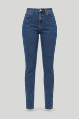 Pantalones vaqueros de mujer tipo "Slim Fit" en azul clásico