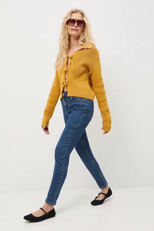 Дамски дънки тип "Slim Fit" в класическо синьо Medicine Roberto Fashion Store Jeans RS26SJD010-55J-36 36